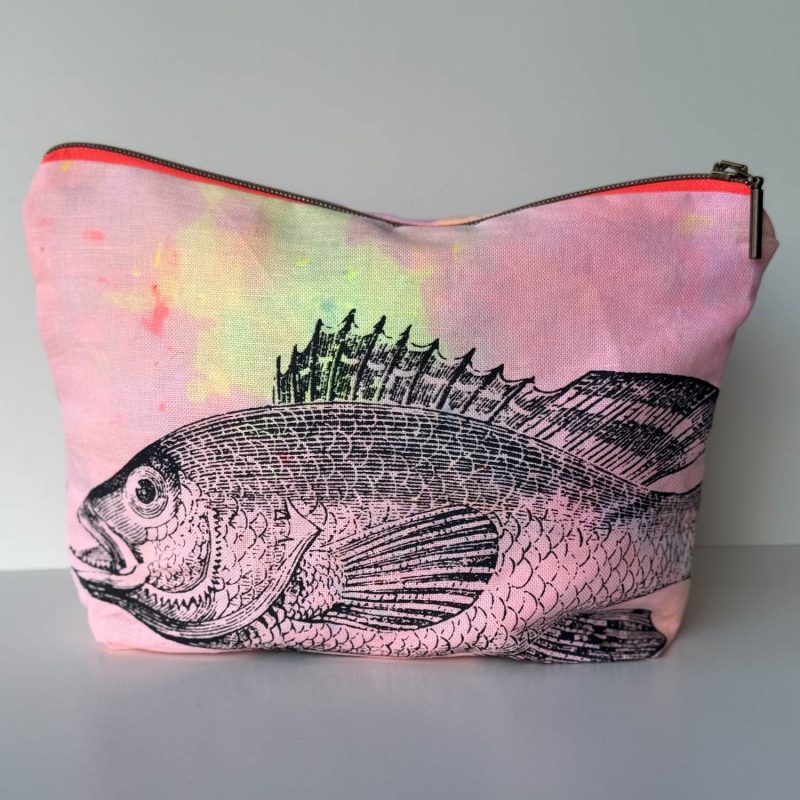 Frohstoff Atelier Etui mit Maritimen Motiven - Hummer und Barsch