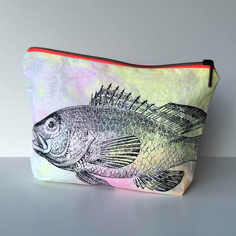 Frohstoff Atelier Etui mit Maritimen Motiven - Hummer und Barsch