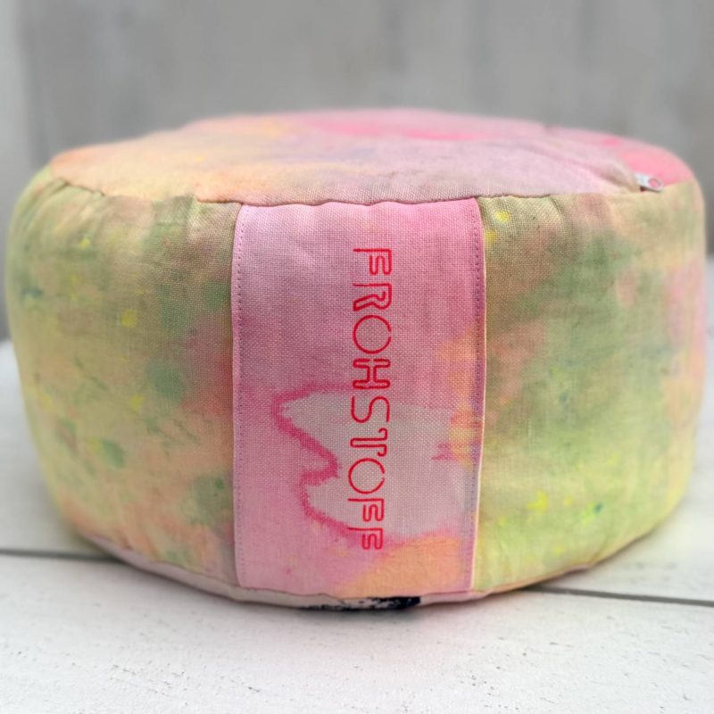 Buntes Frohstoff Yogakissen