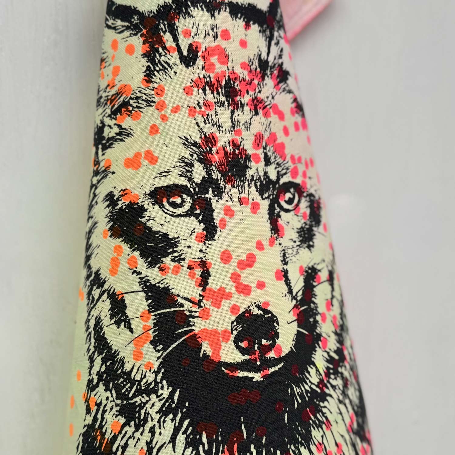 Frohstoff Atelier Geschirrtuch mit dem Motiv Fuchs bunt eingefaerbt