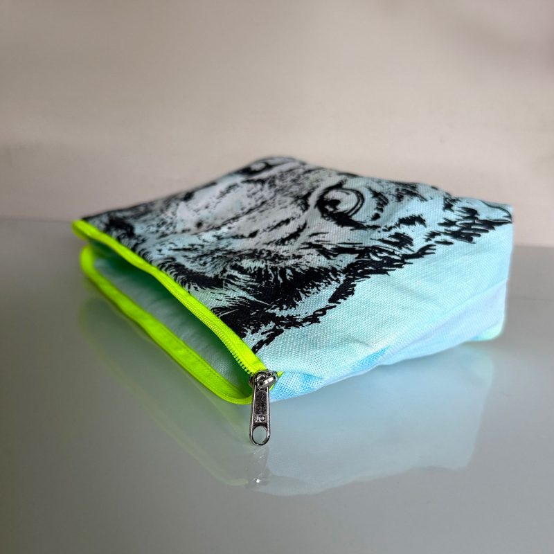 Frohstoff Unique Atelier Etui in bunten Farben mit dem Motiv Luchs
