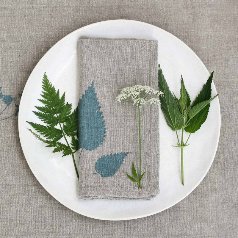 Serviette Leinen Natur Brennnessel