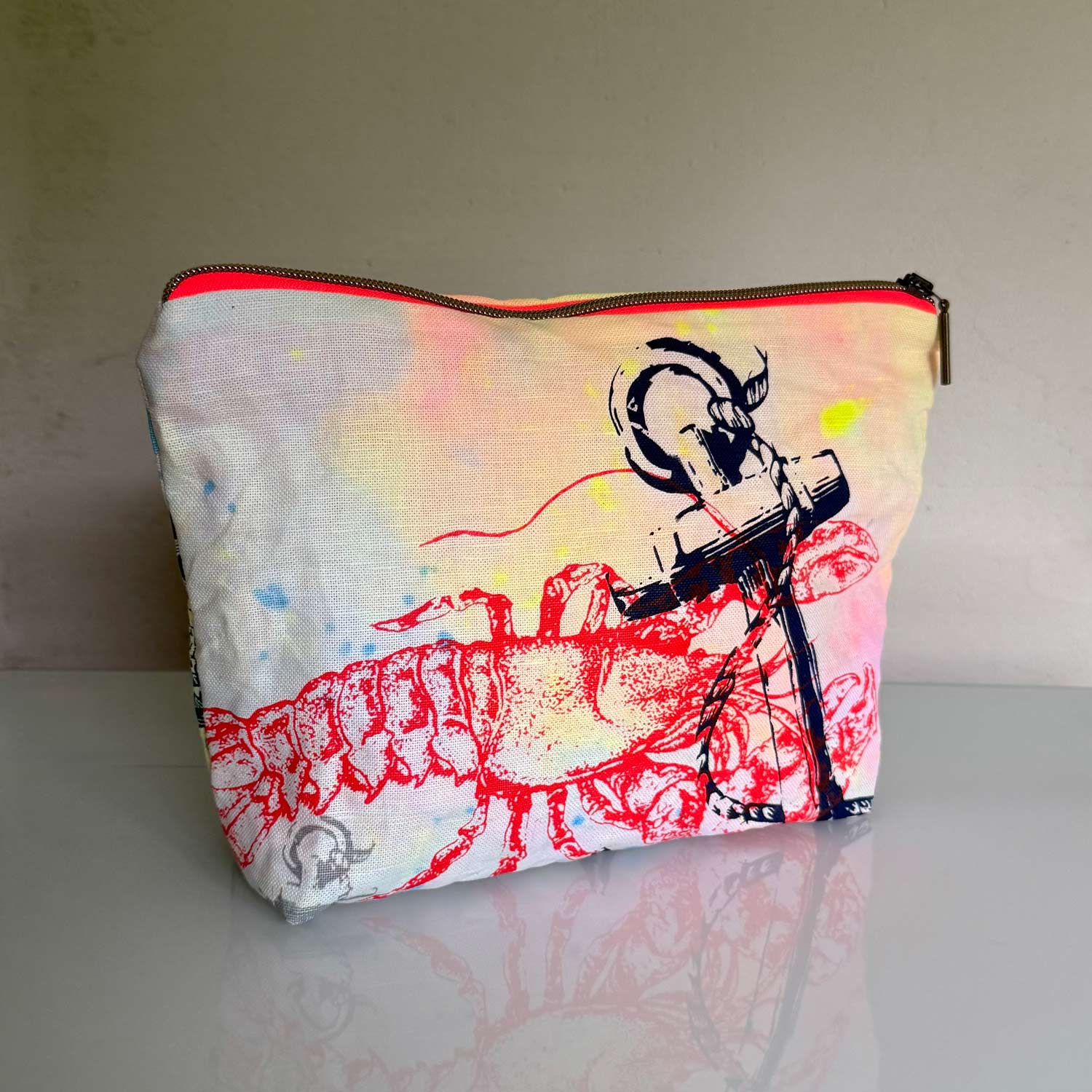 Frohstoff Atelier Unique Etui mit dem Motiv Hummer und Anker