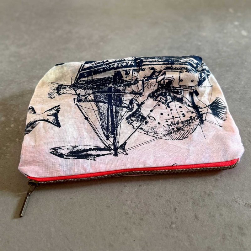 Frohstoff Atelier Etui mit maritimen Motiven in bunten Farben