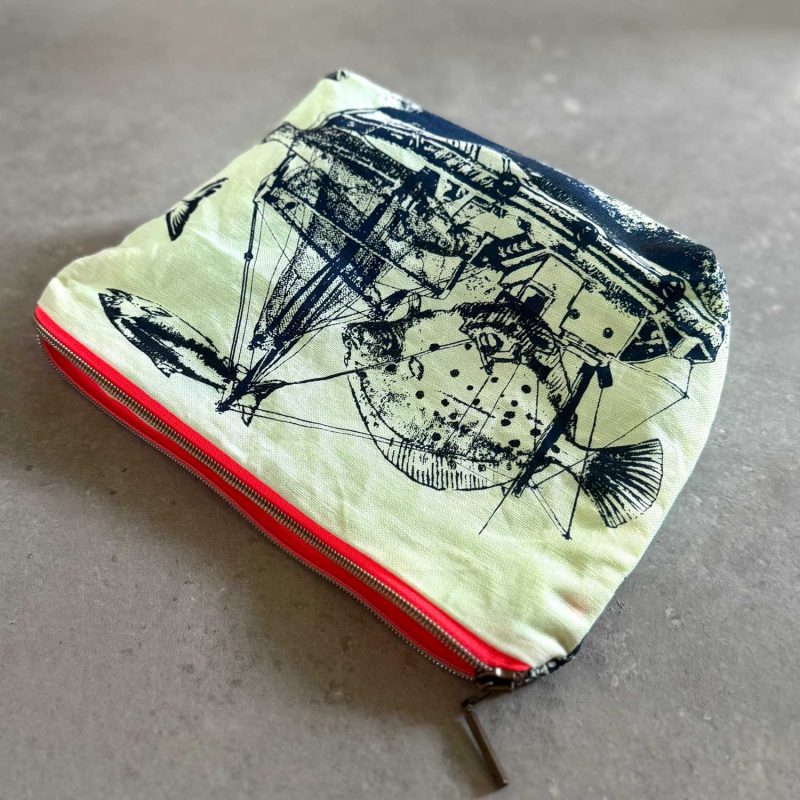 Frohstoff Atelier Etui mit maritimen Motiven in bunten Farben