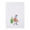Frohstoff halbleinen Geschirrtuch mit dem Osterhasen als mehrfarbiges Motiv