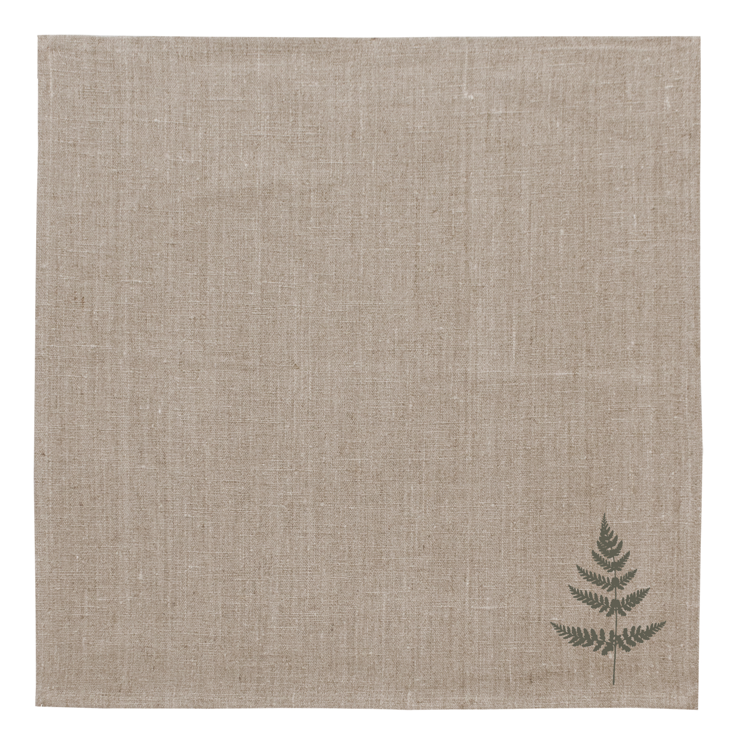 Serviette Leinen Natur Farn - FROHSTOFF